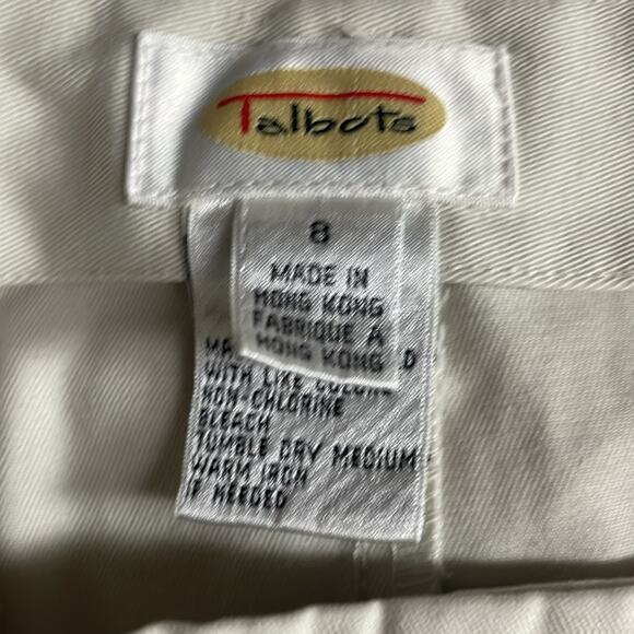 Talbots Cream Button Front Long Pencil Skirt Women's 8 - Picture 7 of 10